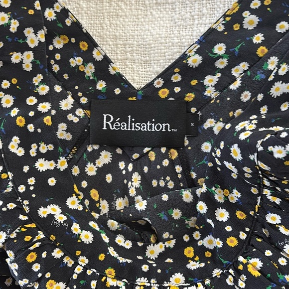 Lou Floral Black Maxi Silk Dress - Picture 7 of 14